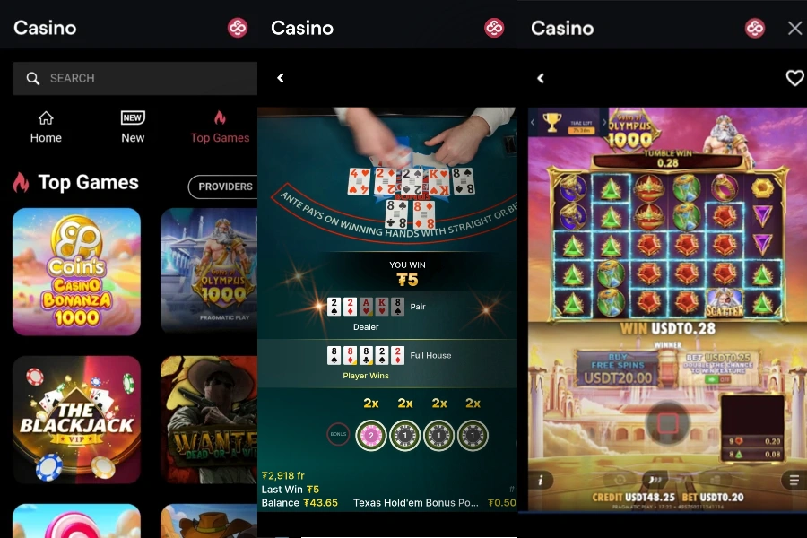 Riproduzione immediata nel browser o download dell'app