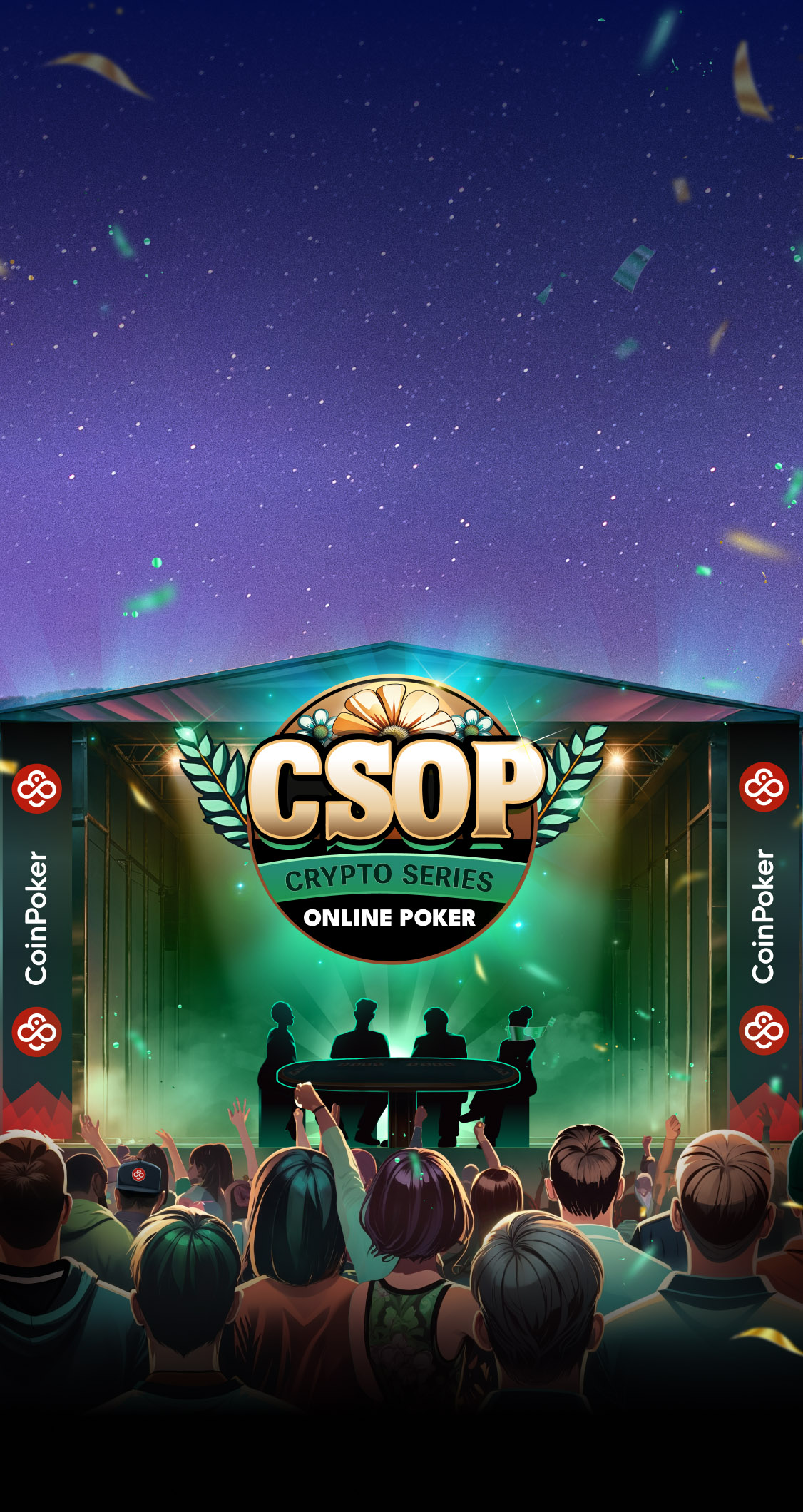 Vinci la tua parte <br> di oltre $2.500.000 <br> al CSOP Spring 2025 <br> su CoinPoker