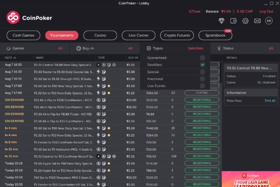 Tornei satellite per accedere ai grandi eventi