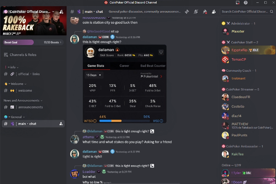 Chat della community