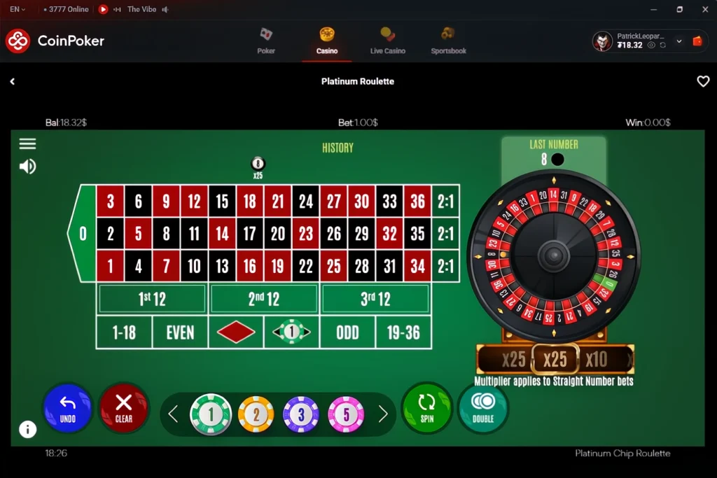 Oltre 100 giochi di roulette