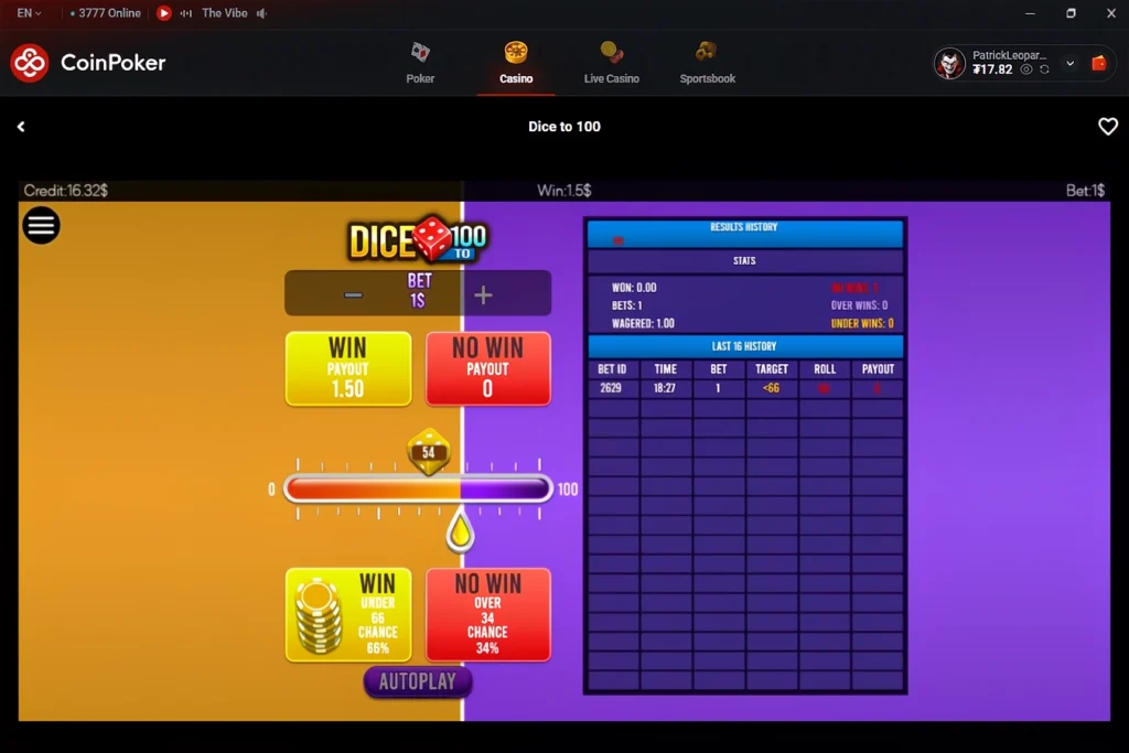Giochi Crypto Dice